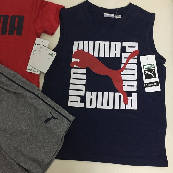 Puma boy active performance shorts set 0087 - Picture 3 of 7